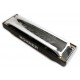 Back of the harmonica Hohner model Rocket Harp in B