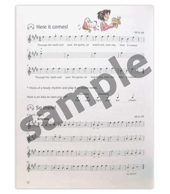 Sample page of book Blackwell Fiddle Time Joggers Book 1 OXF32281