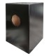 Birch back and sides in black of the Honsuy cajon model 12790 Rumbero