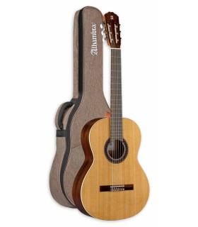 Classical guitar Alhambra model 1C HT of 3/4 size, solid cedar top and with a 10mm padded bag