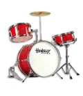 Honsuy Drum Junior 10800 with Cymbal and Pedal Red