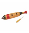Honsuy Fish Style Guiro 47420 with Scraper