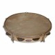 Honsuy Tambourine 41150 25cm 7 Sets Jingles Natural Skinhead