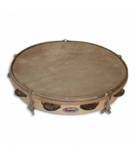 Honsuy Tambourine 41150 25cm 7 Sets Jingles Natural Skinhead