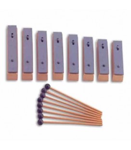 Metallophone Honsuy 49910 8 Individual Bars Diatonic C to C