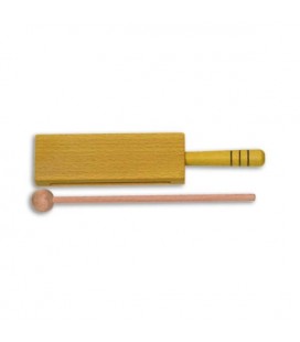 Woodblock Goldon 33312 18cm Yellow Wood with Handle