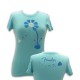 Fender T shirt Blue Pick Petal Lady Size XL