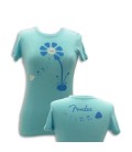 Fender T shirt Blue Pick Petal Lady Size XL