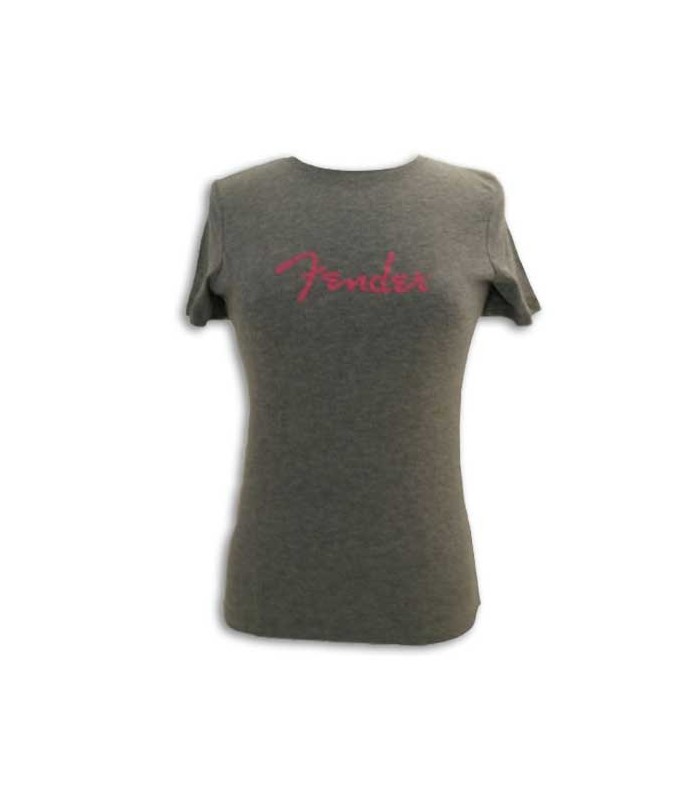 Fender T shirt Gray with Logo Lady Size M