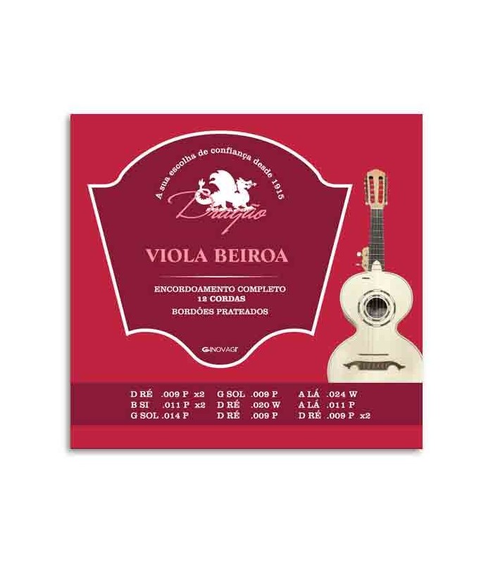 Dragão Viola Beiroa String Set 007 12 Strings