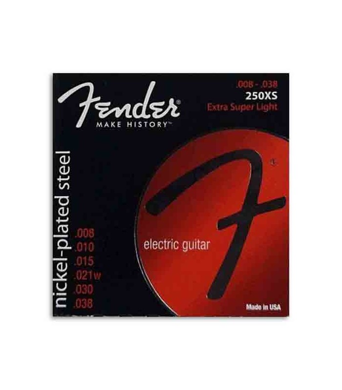 Fender Electric Guitar Strings Set 250XS Nickel Plated Steel 008 038