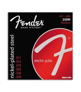 Fender Electric Guitar Strings Set 250M Nickel Plated Steel 011 049