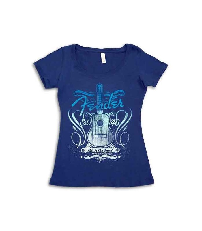 Fender T-shirt Navy This Is Sound Lady Size L