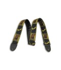 Fender Guitar Strap Black Yellow Brown