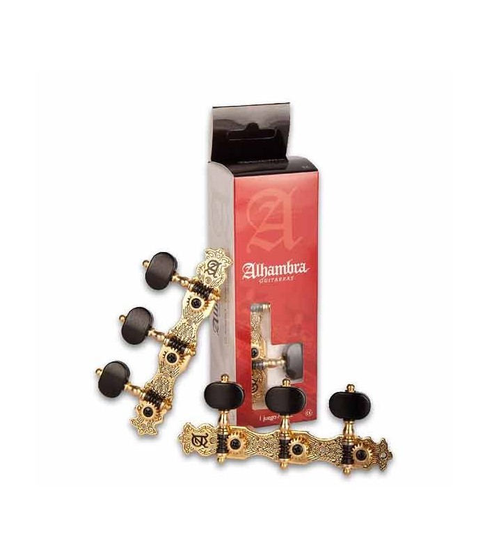 Photo of tuning machines Alhambra 9489 classical guitar 