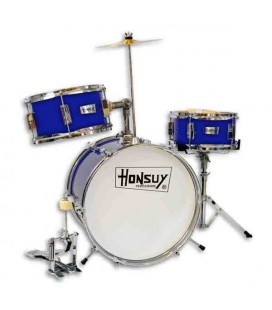 Honsuy Drum Junior 10800 with Cymbal and Pedal Blue