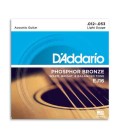 DAddario Acoustic Guitar String Set EJ16 012 Phosphor Bronze
