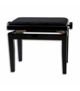 Artcarmo Bench Black Rectangular Adjustable 130010