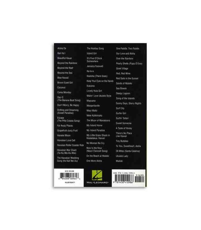 Book Ukulele Chord Songbook Island Songs Hl