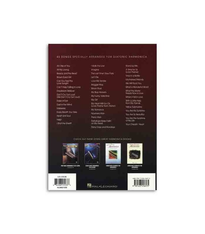 Back cover of book The Great Harmonica Songbook 