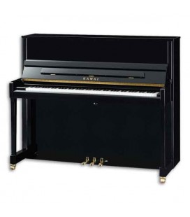 Kawai Upright Piano K300 122cm Polished Black 3 Pedals