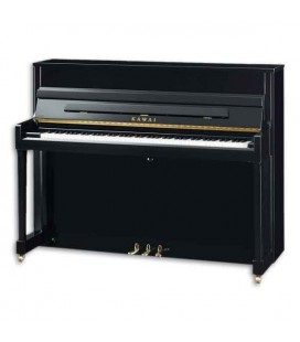 Kawai Upright Piano K 200 114cm Polished Black 3 Pedals