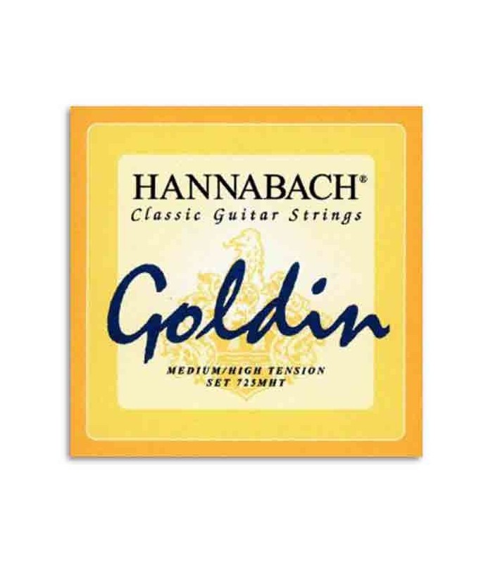 Hannabach Classical Guitar String Set Nylon Medium High Tension Goldin E725MHT