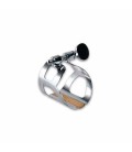 Clarinet Ligature BG L2 Tradition Metal Silver with Cap