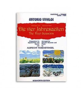 Music Sales Book BOE4032 The Four Seasons Antonio Vivaldi for Recorder or Piano