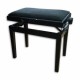 Discacciati Bench KD20 Polished Black Rectangular Adjustable Black