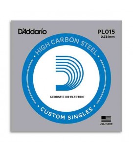 Daddário Electric or Acoustic Guitar Individual String 015 Steel