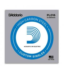 Daddario Electric or Acoustic Guitar Individual String PL016 B Steel