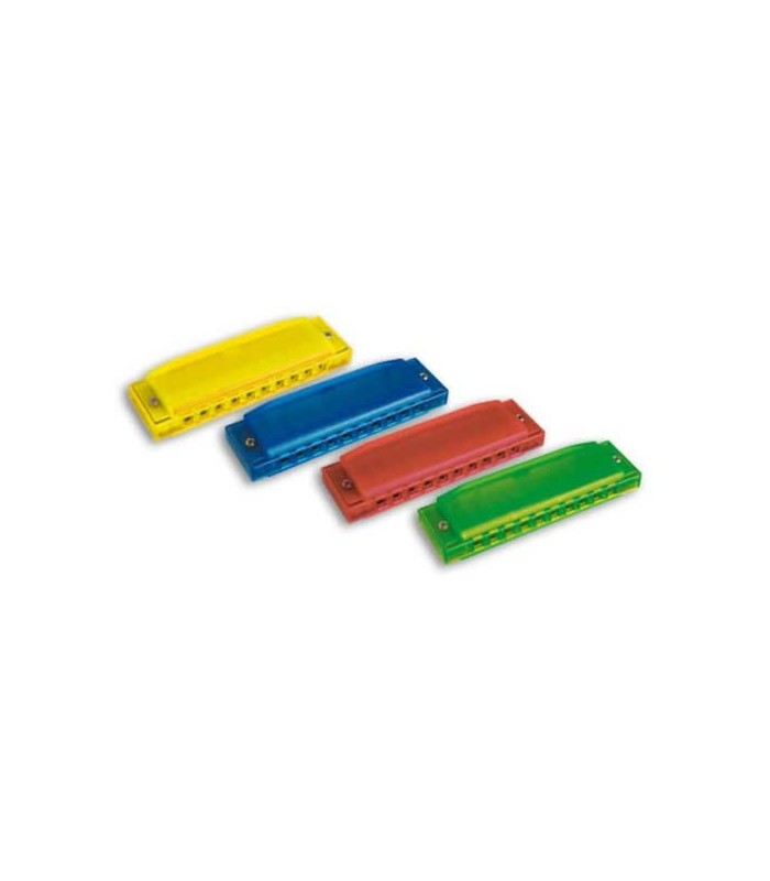 Harmonicas Hohner Happy Colors of several colors