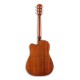 Back of guitar Fender CD-60SCE All Mahogany