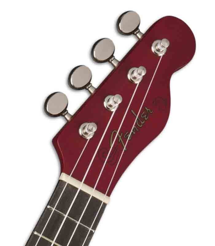 Head of ukulele soprano Fender Venice Cherry
