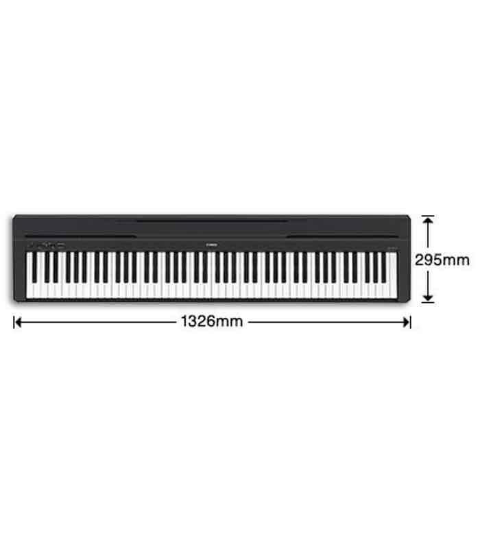 Measures of digital piano Yamaha P-45