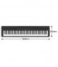 Measures of digital piano Yamaha P-45 
