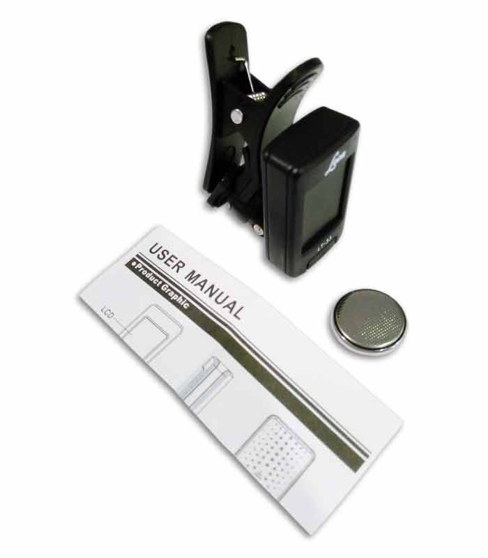 Photo of Leon Tuner LT33 battery and manual 