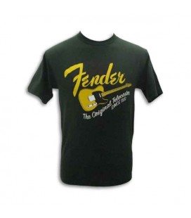 Fender T Shirt Green Original Tele Size L