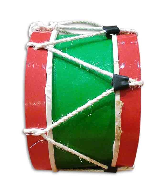 Photo lateral of bombo MMG 25cm in blue