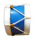 Photo lateral of bombo MMG 25cm in blue