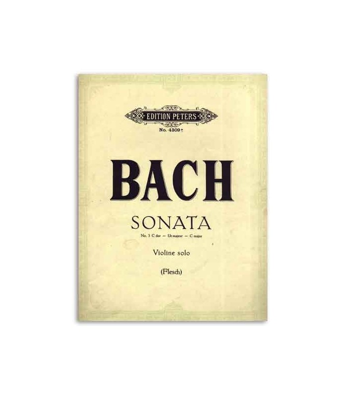Bach Sonata n尊 3 C Major for Violin Edition Peters