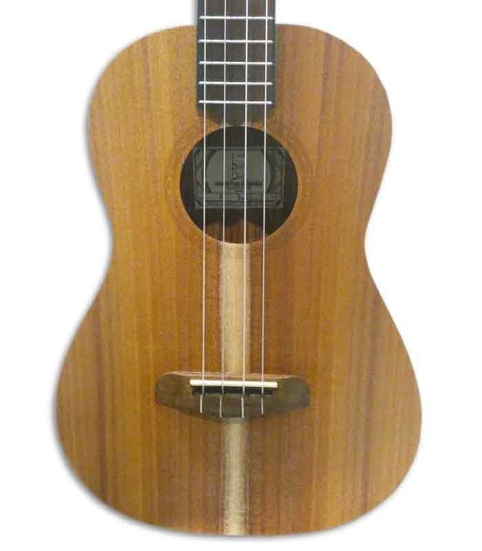 Body and rosette of ukulele barítono APC BS