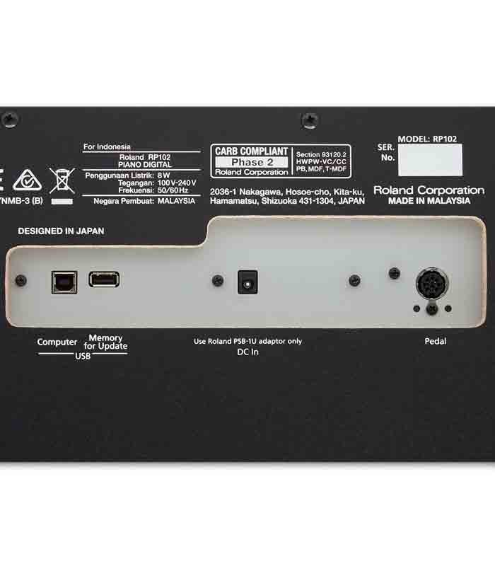 Roland Digital Piano RP102 88 Keys 3 Pedals with Stand