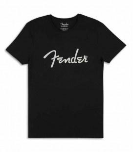 T Shirt Fender Black Fender Logo Size XL