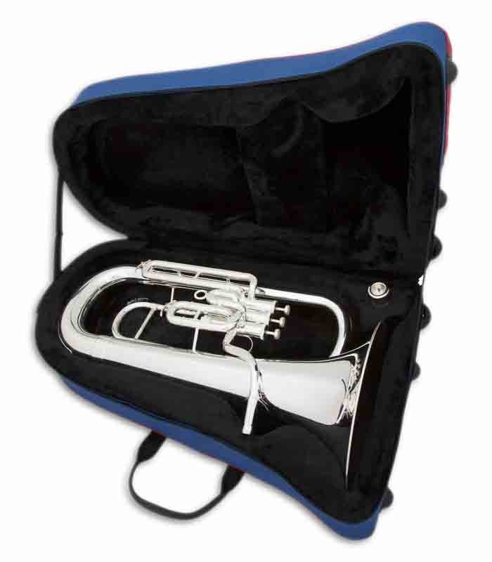 Photo of the John Packer Euphonium JP074SMKII inside the case