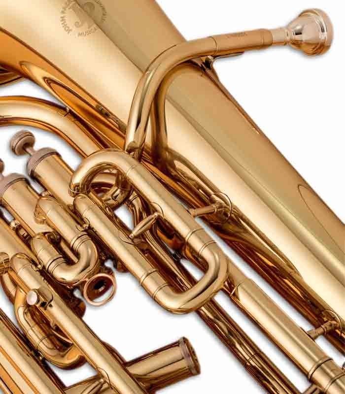 Photo detail of the Mouthpiece of the John Packer Euphonium JP074MKII