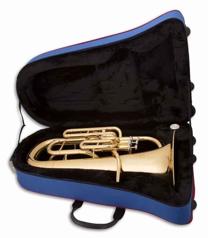 Photo of the John Packer Euphonium JP074MKII inside the case