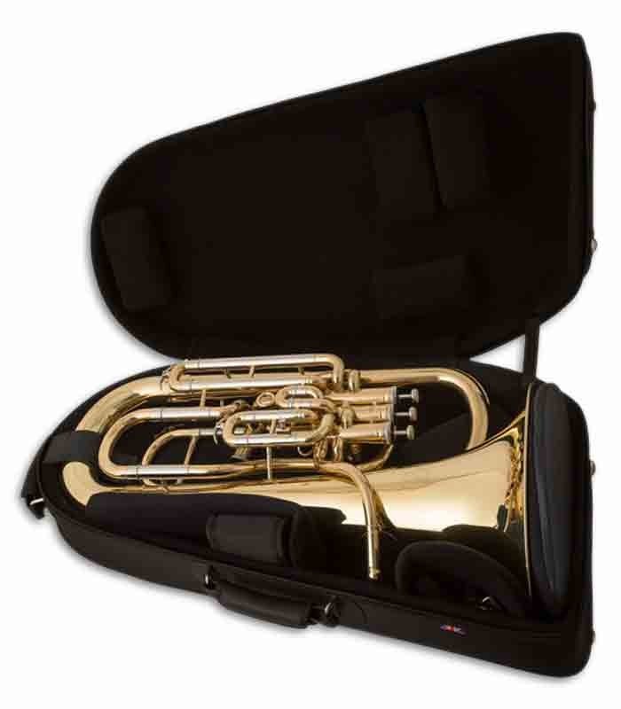 Photo of the John Packer Euphonium JP374L inside the case