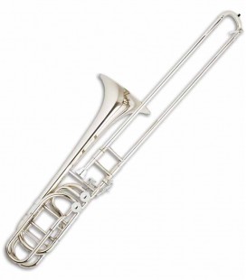 John Packer Bass Trombone JP232S B Flat/F/E Flat/G + B Flat/F/D/G Flat Silver Plated with Case
